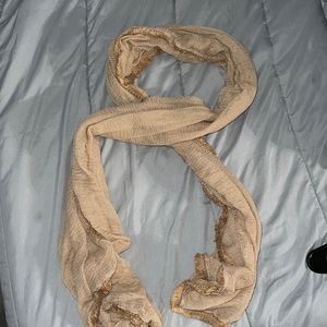 Beige Scrunch Scarf